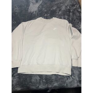 Men's Nike sweatshirt size medium fleece tan pullover